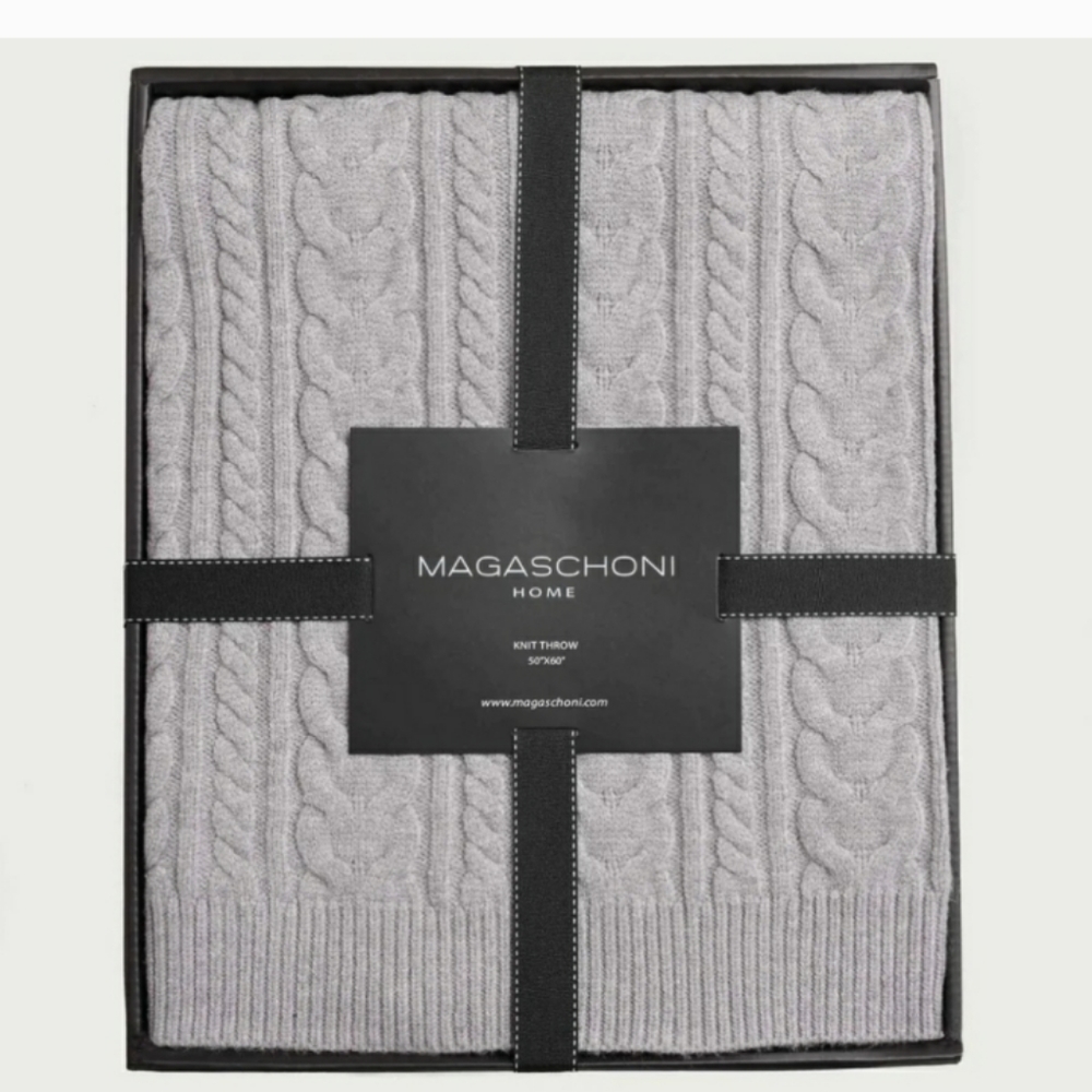 Magaschoni  cable knit Throw